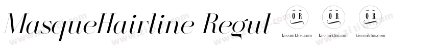 MasqueHairline Regul字体转换